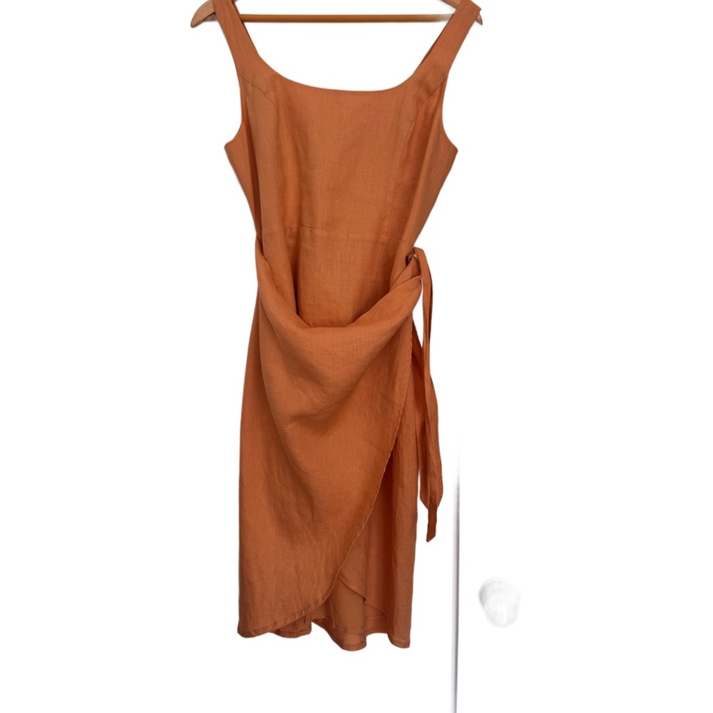 Wilfred Terracotta Asymmetrical Dress